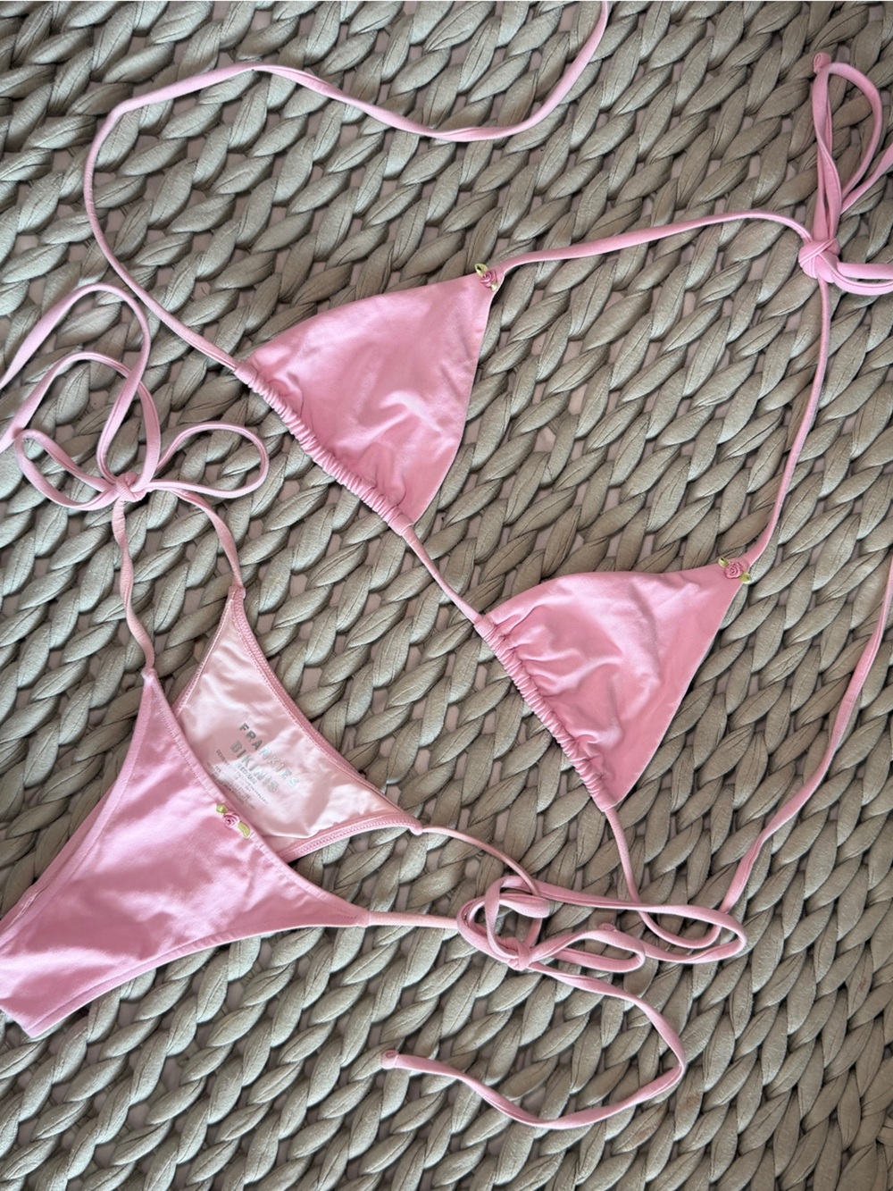 FRANKIES BIKINI French Rose Pink Set Medium